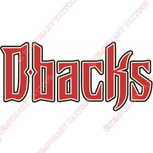 Arizona Diamondbacks Customize Temporary Tattoos Stickers NO.1376